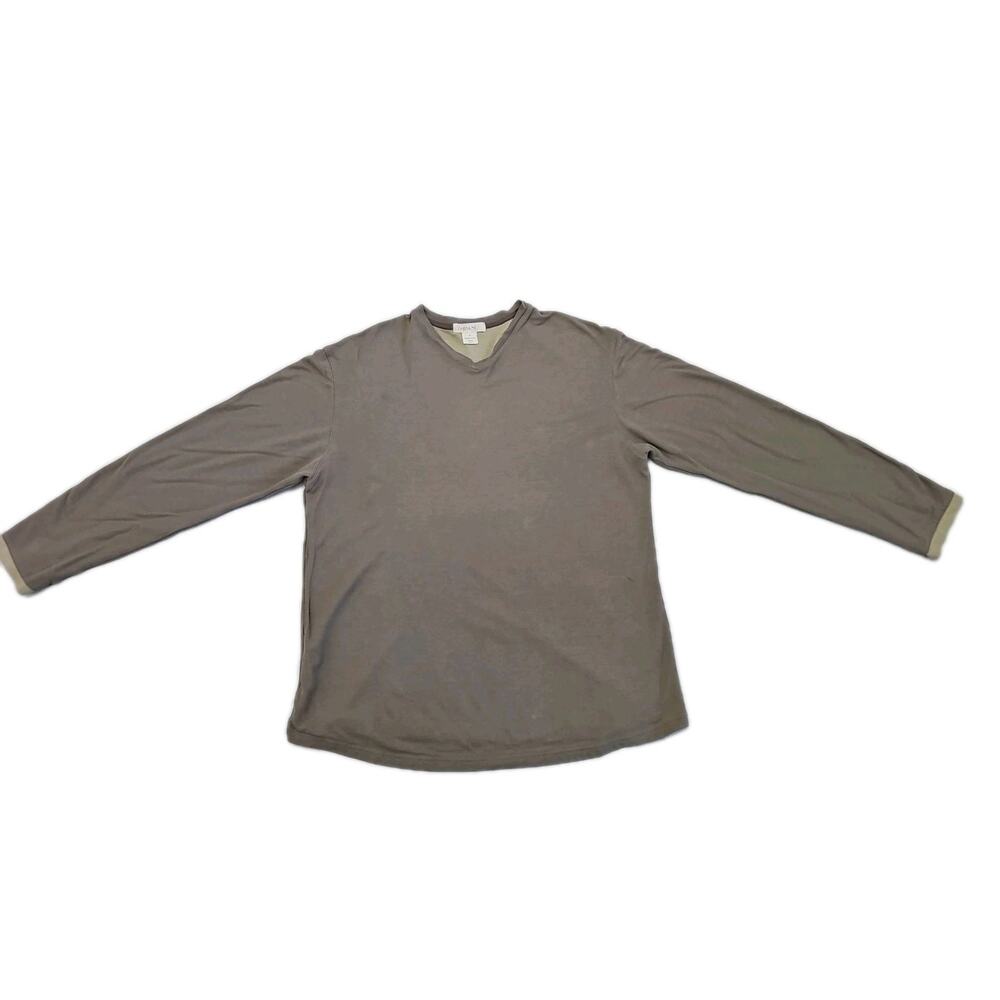 Ermenegildo Zegna S Sport Pullover V Neck Shirt Jersey Mens Sz Medium Gray